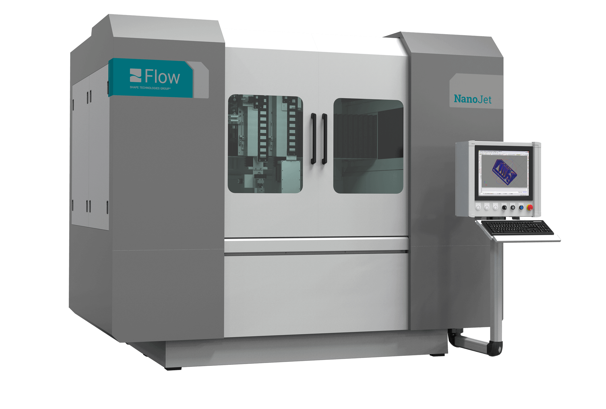 rendering of the Flow NanoJet system